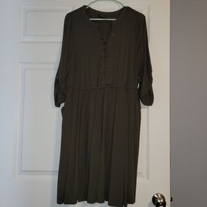 Torrid- Size 1, long sleeve dress with pockets